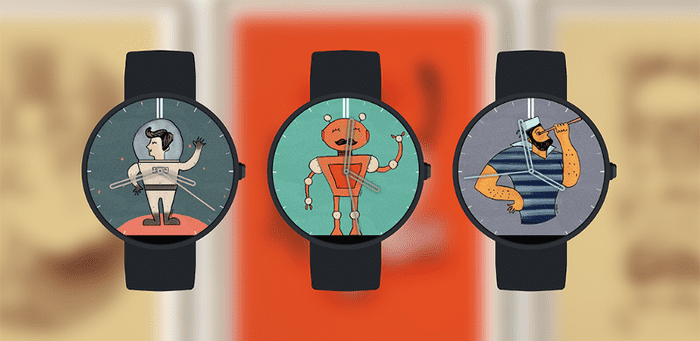 Watchface Android wear en collaboration avec Annelyse